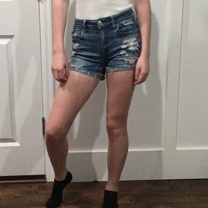 American Eagle Jean shorts Womens 0 slightly worn